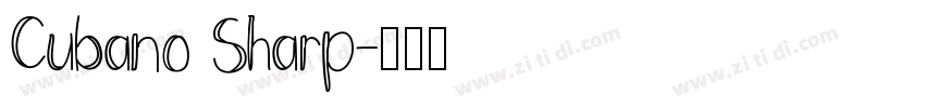 Cubano Sharp字体转换